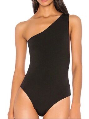One-Shoulder Black Women's bodysuit